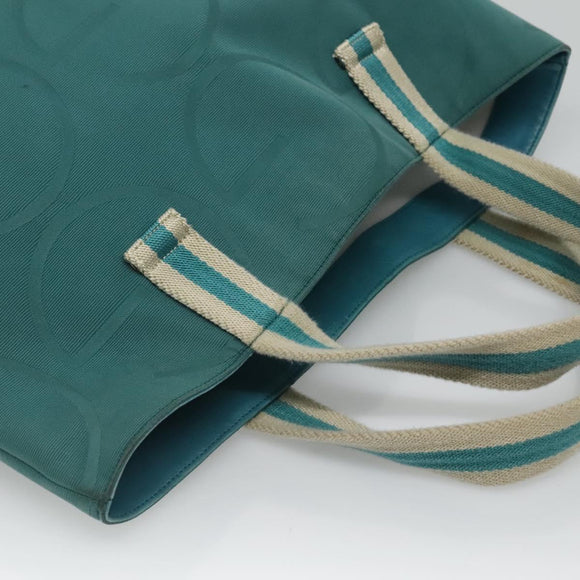 GUCCI Tote Bag Canvas Blue 123439 Auth th5768