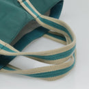 GUCCI Tote Bag Canvas Blue 123439 Auth th5768-7