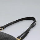 BALLY Chain Shoulder Bag Leather Black Gold Auth th5773-8