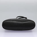 BALLY Chain Shoulder Bag Leather Black Gold Auth th5773-5