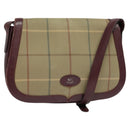Burberrys Nova Check Shoulder Bag Canvas Beige Gold Auth th5781-1