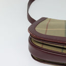 Burberrys Nova Check Shoulder Bag Canvas Beige Gold Auth th5781-9