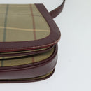 Burberrys Nova Check Shoulder Bag Canvas Beige Gold Auth th5781-14