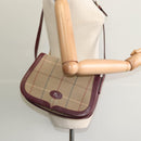 Burberrys Nova Check Shoulder Bag Canvas Beige Gold Auth th5781-23