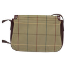 Burberrys Nova Check Shoulder Bag Canvas Beige Gold Auth th5781-2