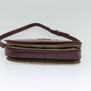 Burberrys Nova Check Shoulder Bag Canvas Beige Gold Auth th5781-5