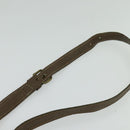 FENDI Zucchino Canvas Shoulder Bag Coated Canvas Brown Gold Auth th5787-8