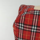 BURBERRY Nova Check Tote Bag Nylon Red Beige Auth th5793-9
