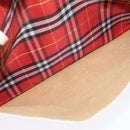 BURBERRY Nova Check Tote Bag Nylon Red Beige Auth th5793-12