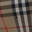 Burberrys Nova Check Boston Bag Canvas Beige Gold Auth th5794-10