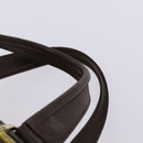 Burberrys Nova Check Boston Bag Canvas Beige Gold Auth th5794-8