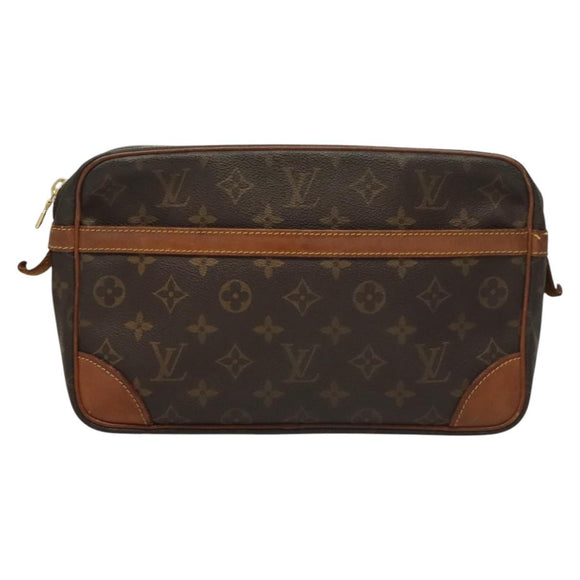LOUIS VUITTON Monogram Compiegne 28 Clutch Bag M51845 LV Auth th5799