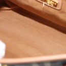 Burberrys Nova Check Hand Bag PVC Leather 2way Blue Auth th5802-12