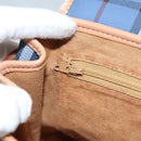 Burberrys Nova Check Hand Bag PVC Leather 2way Blue Auth th5802-19