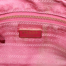 PRADA Pouch Canvas Pink Auth th5806-17