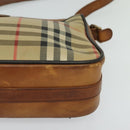 Burberrys Nova Check Shoulder Bag Canvas Beige Auth th5811-15