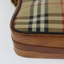 Burberrys Nova Check Shoulder Bag Canvas Beige Auth th5811-16