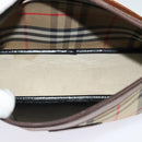 Burberrys Nova Check Shoulder Bag Canvas Beige Auth th5811-10