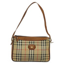Burberrys Nova Check Shoulder Bag Canvas Beige Auth th5811-13