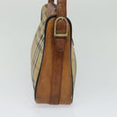 Burberrys Nova Check Shoulder Bag Canvas Beige Auth th5811-3