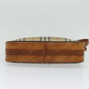 Burberrys Nova Check Shoulder Bag Canvas Beige Auth th5811-5