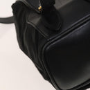 GUCCI Bamboo Backpack Leather Black Auth th5812-10