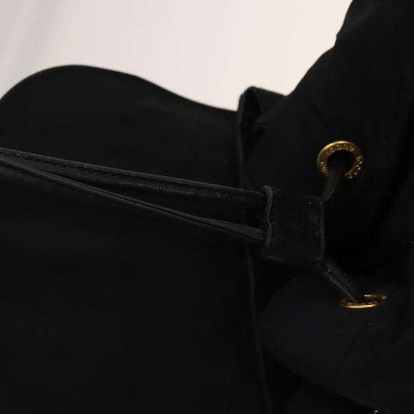 GUCCI Bamboo Backpack Leather Black Auth th5812