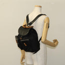 GUCCI Bamboo Backpack Leather Black Auth th5812-27