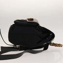 GUCCI Bamboo Backpack Leather Black Auth th5812-3