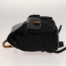 GUCCI Bamboo Backpack Leather Black Auth th5812-4