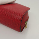 LOUIS VUITTON Epi Dauphine PM Pouch Castilian Red M48447 LV Auth th5819-16