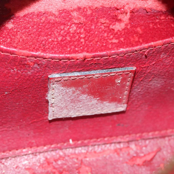 LOUIS VUITTON Epi Dauphine PM Pouch Castilian Red M48447 LV Auth th5819