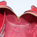 LOUIS VUITTON Epi Dauphine PM Pouch Castilian Red M48447 LV Auth th5819-17