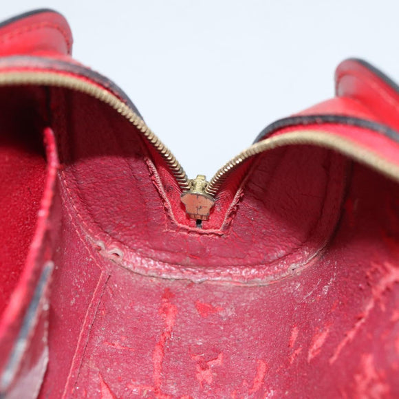 LOUIS VUITTON Epi Dauphine PM Pouch Castilian Red M48447 LV Auth th5819