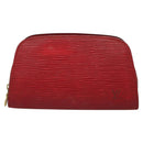 LOUIS VUITTON Epi Dauphine PM Pouch Castilian Red M48447 LV Auth th5819-13