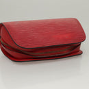 LOUIS VUITTON Epi Dauphine PM Pouch Castilian Red M48447 LV Auth th5819-5