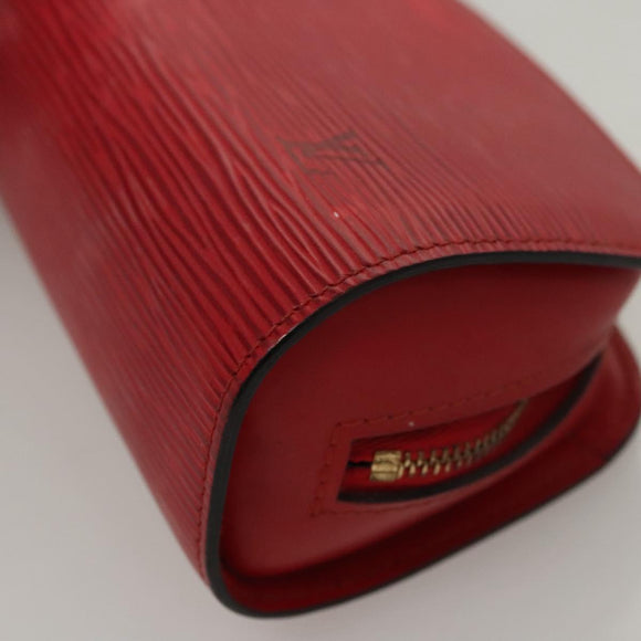 LOUIS VUITTON Epi Dauphine PM Pouch Castilian Red M48447 LV Auth th5819