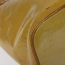 LOUIS VUITTON Monogram Vernis Houston Hand Bag Beige M91004 LV Auth th5822-16