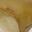 LOUIS VUITTON Monogram Vernis Houston Hand Bag Beige M91004 LV Auth th5822-8