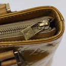 LOUIS VUITTON Monogram Vernis Houston Hand Bag Beige M91004 LV Auth th5822-19