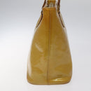 LOUIS VUITTON Monogram Vernis Houston Hand Bag Beige M91004 LV Auth th5822-3