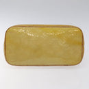 LOUIS VUITTON Monogram Vernis Houston Hand Bag Beige M91004 LV Auth th5822-5