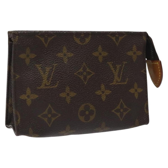 LOUIS VUITTON Monogram Poche Toilette 15 Pouch M47546 LV Auth th5824
