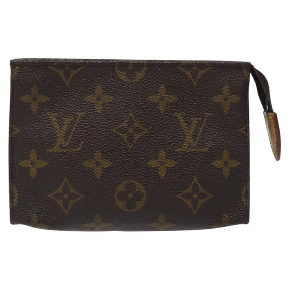 LOUIS VUITTON Monogram Poche Toilette 15 Pouch M47546 LV Auth th5824