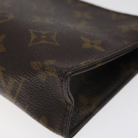 LOUIS VUITTON Monogram Poche Toilette 15 Pouch M47546 LV Auth th5824