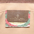 GUCCI GG Supreme Web Sherry Line Clutch Bag PVC Beige 89 01 033 Auth th5825-9