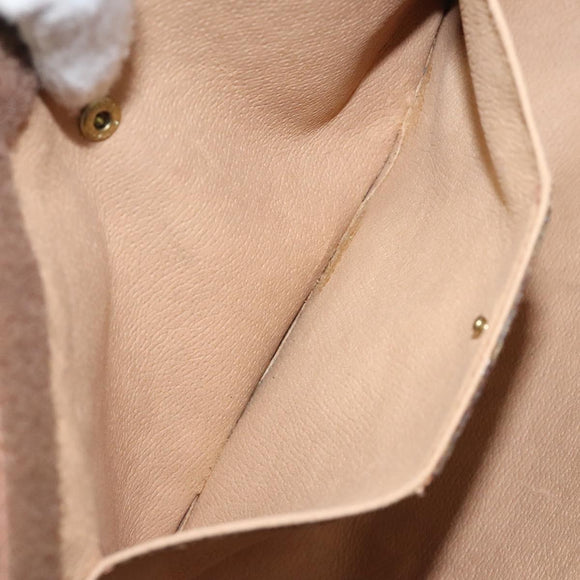 GUCCI GG Supreme Web Sherry Line Clutch Bag PVC Beige 89 01 033 Auth th5825