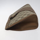 GUCCI GG Supreme Web Sherry Line Clutch Bag PVC Beige 89 01 033 Auth th5825-4
