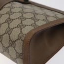 GUCCI GG Supreme Web Sherry Line Clutch Bag PVC Beige 89 01 033 Auth th5825-7