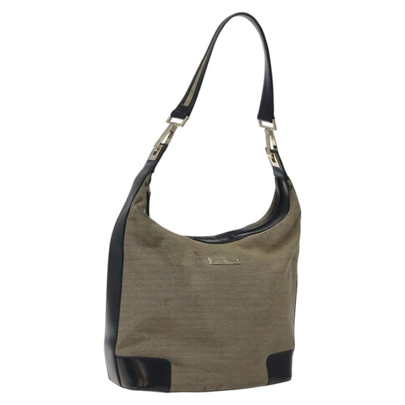 GUCCI Shoulder Bag Canvas Beige 001 4204 Auth th5827